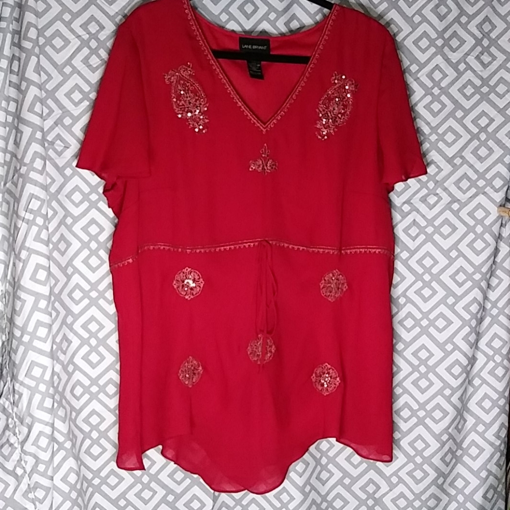 Lane Bryant 18/20 Red Top